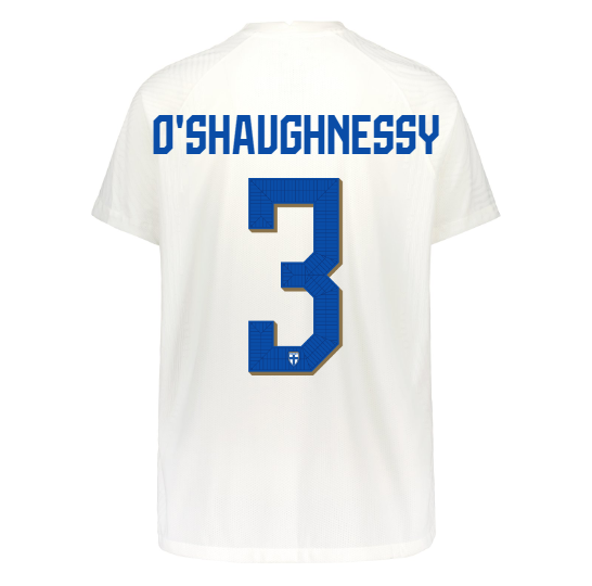 Suomi Virallinen Kotipelipaita 2022/23, O'Shaughnessy painatus