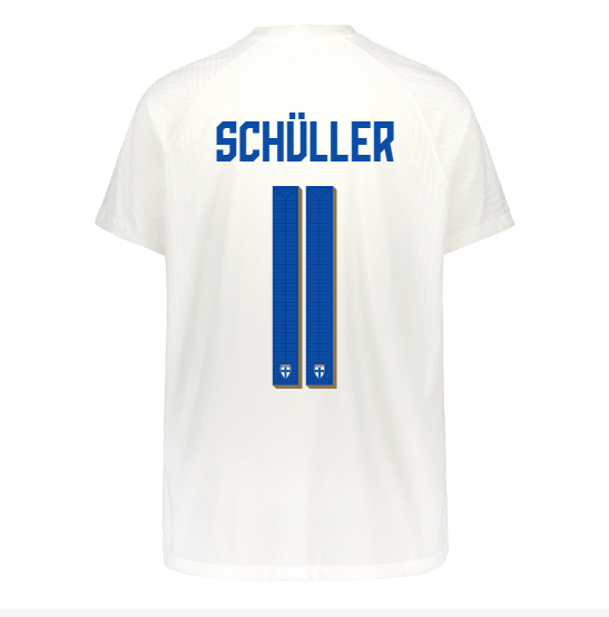 Suomi Virallinen Kotipelipaita 2022/23, Schüller painatus