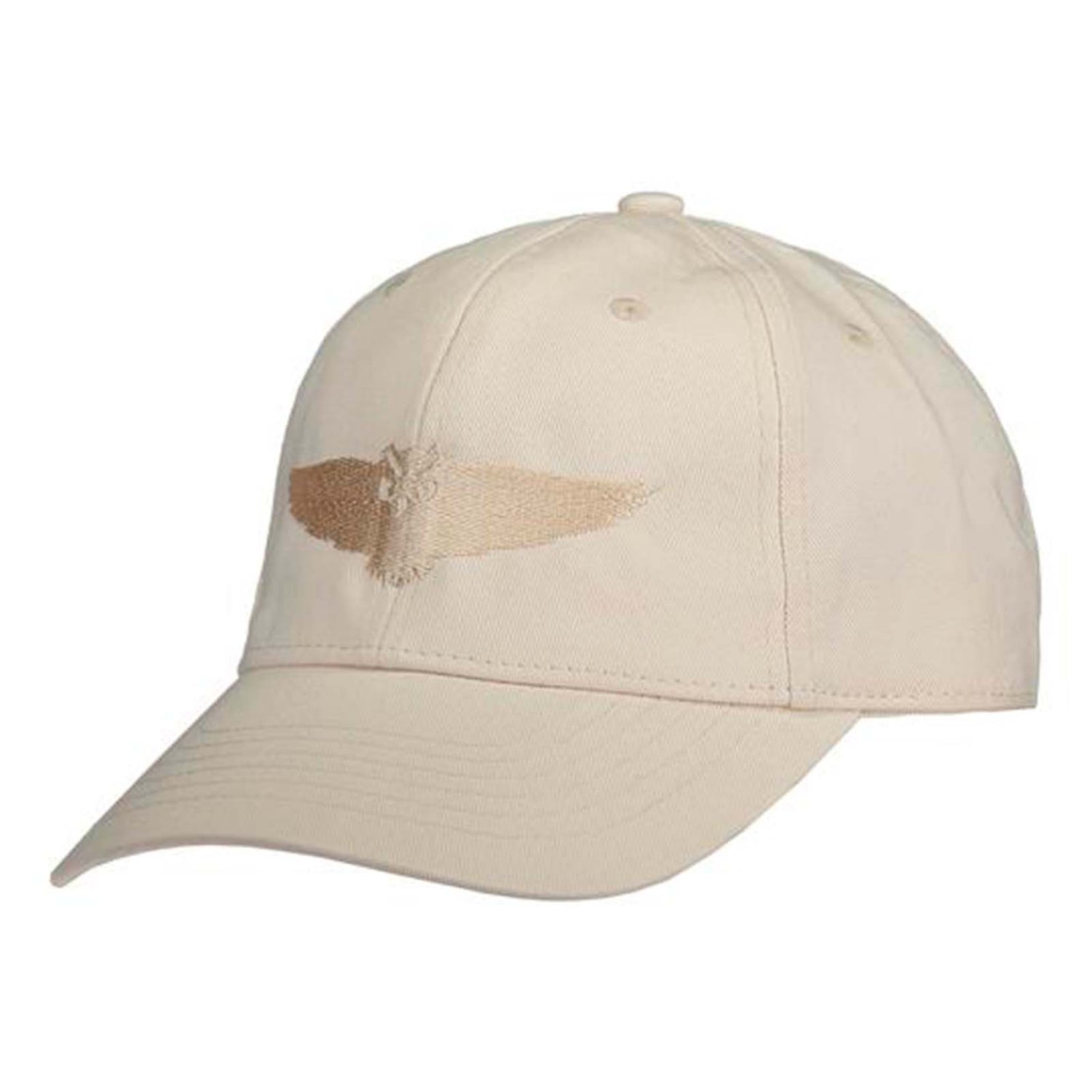  Beige lippis Huuhkajat-logolla. 