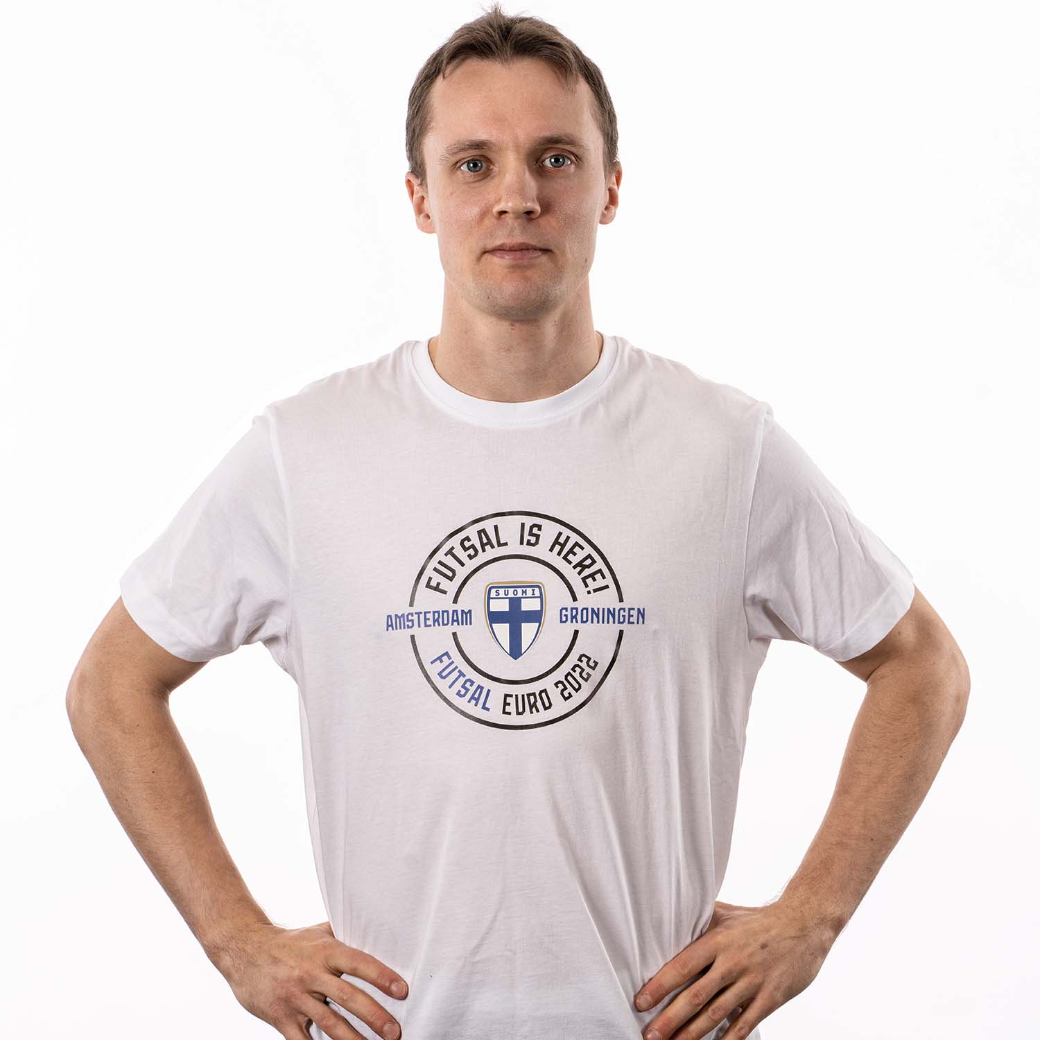 Virallinen futsalmaajoukkueen EURO2022-kisapaita. Futsal Is Here. 