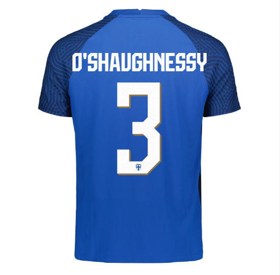 Suomi Virallinen Vieraspelipaita 2022/23, O'Shaughnessy painatus
