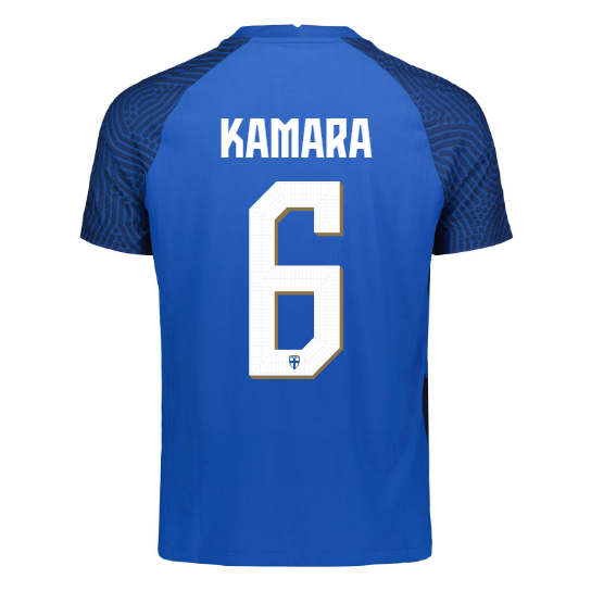 Suomi Virallinen Vieraspelipaita 2022/23, Kamara painatus