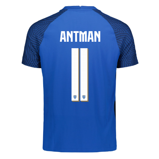 Suomi Virallinen Vieraspelipaita 2022/23, Antman painatus