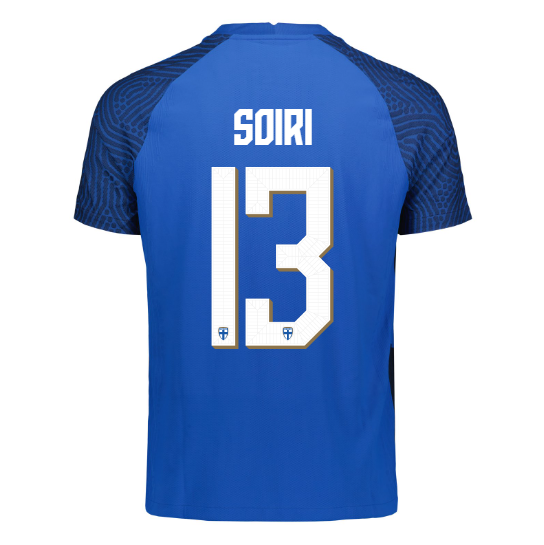 Suomi Virallinen Vieraspelipaita 2022/23, Soiri painatus