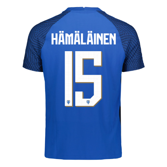 Suomi Virallinen Vieraspelipaita 2022/23, Hämäläinen painatus