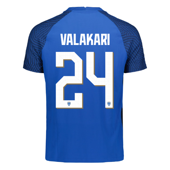 Suomi Virallinen Vieraspelipaita 2022/23, Valakari painatus