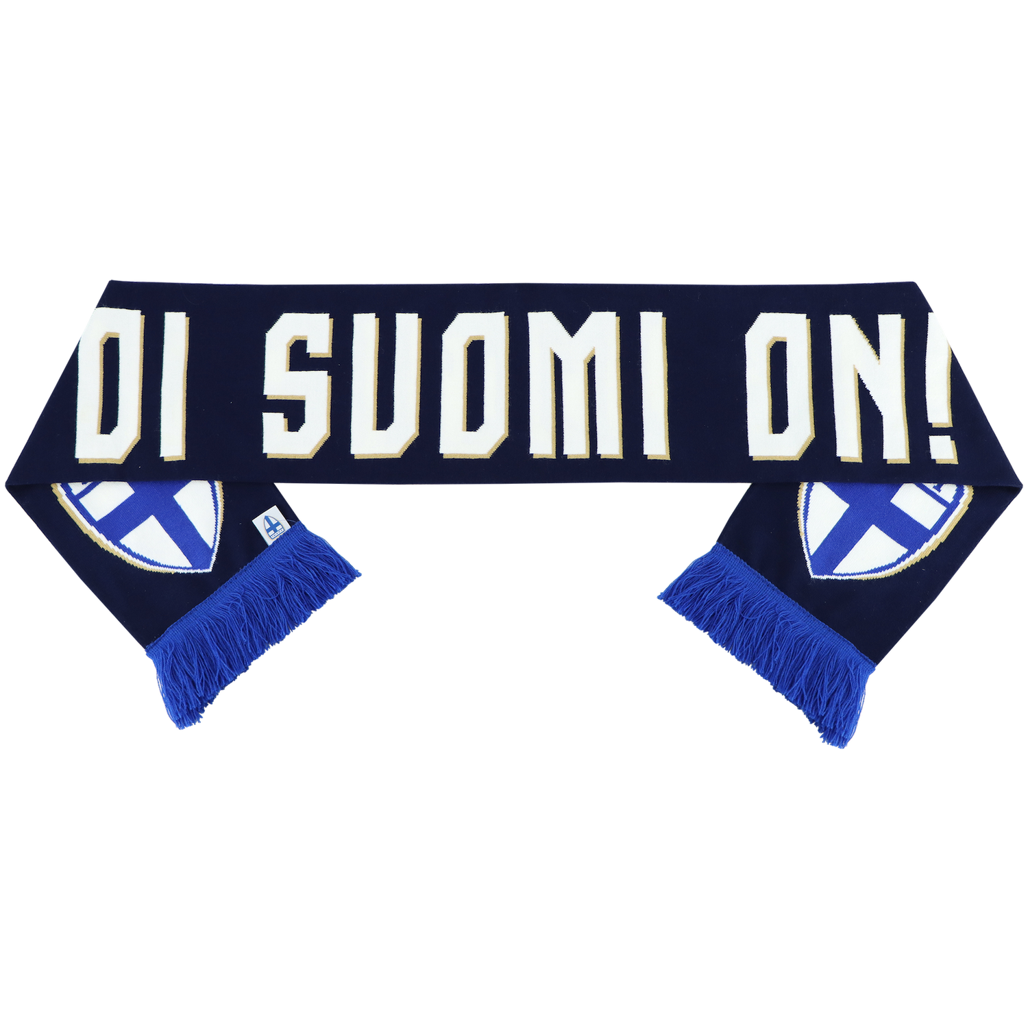 Suomi_kaulahuivi_tummansininen_maajoukkue_verkkokauppa_fanituote_jalkapallo_Huuhkajat_Helmarit_Palloliitto