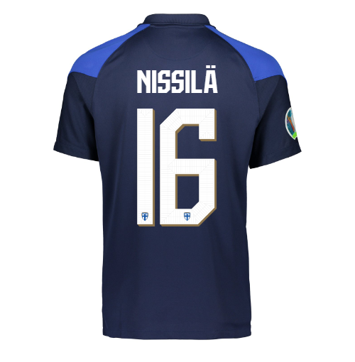 Suomi Virallinen Vieraspelipaita EURO2020 Limited edition Nissilä painatus