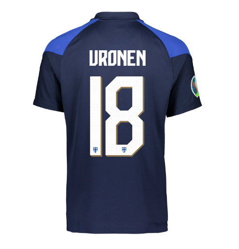 Suomi Virallinen Vieraspelipaita EURO2020 Limited edition Uronen painatus