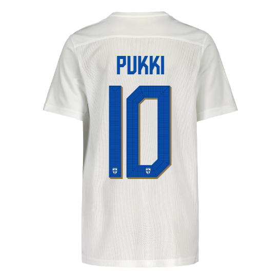 Suomi Virallinen Kotipelipaita 2022/23, Pukki painatus, Lapset