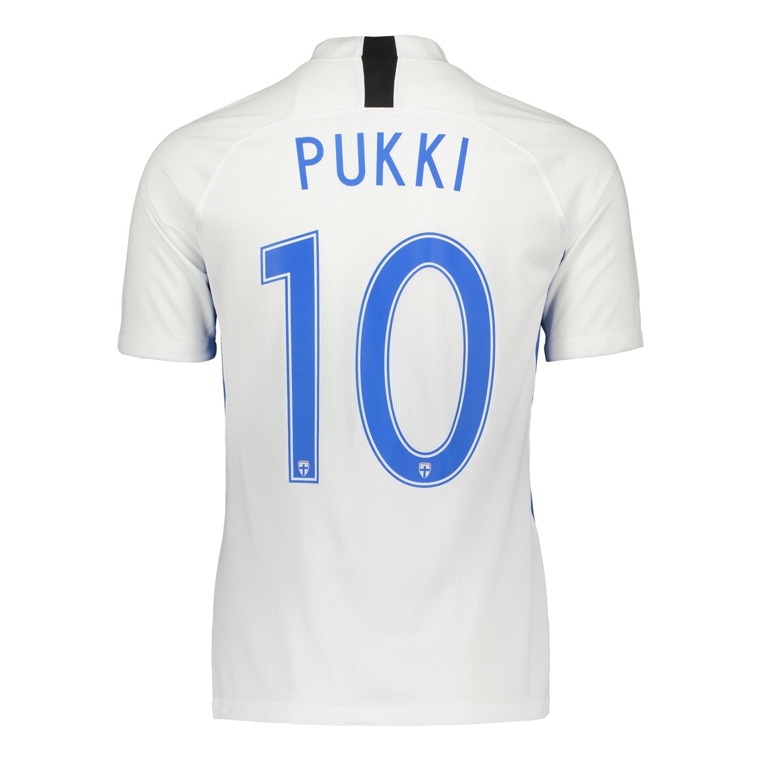 Suomi-pelipaita   (#10 Pukki) painatuksella