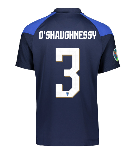 Suomi Virallinen Vieraspelipaita EURO2020 Limited edition O’Shaughnessy painatus